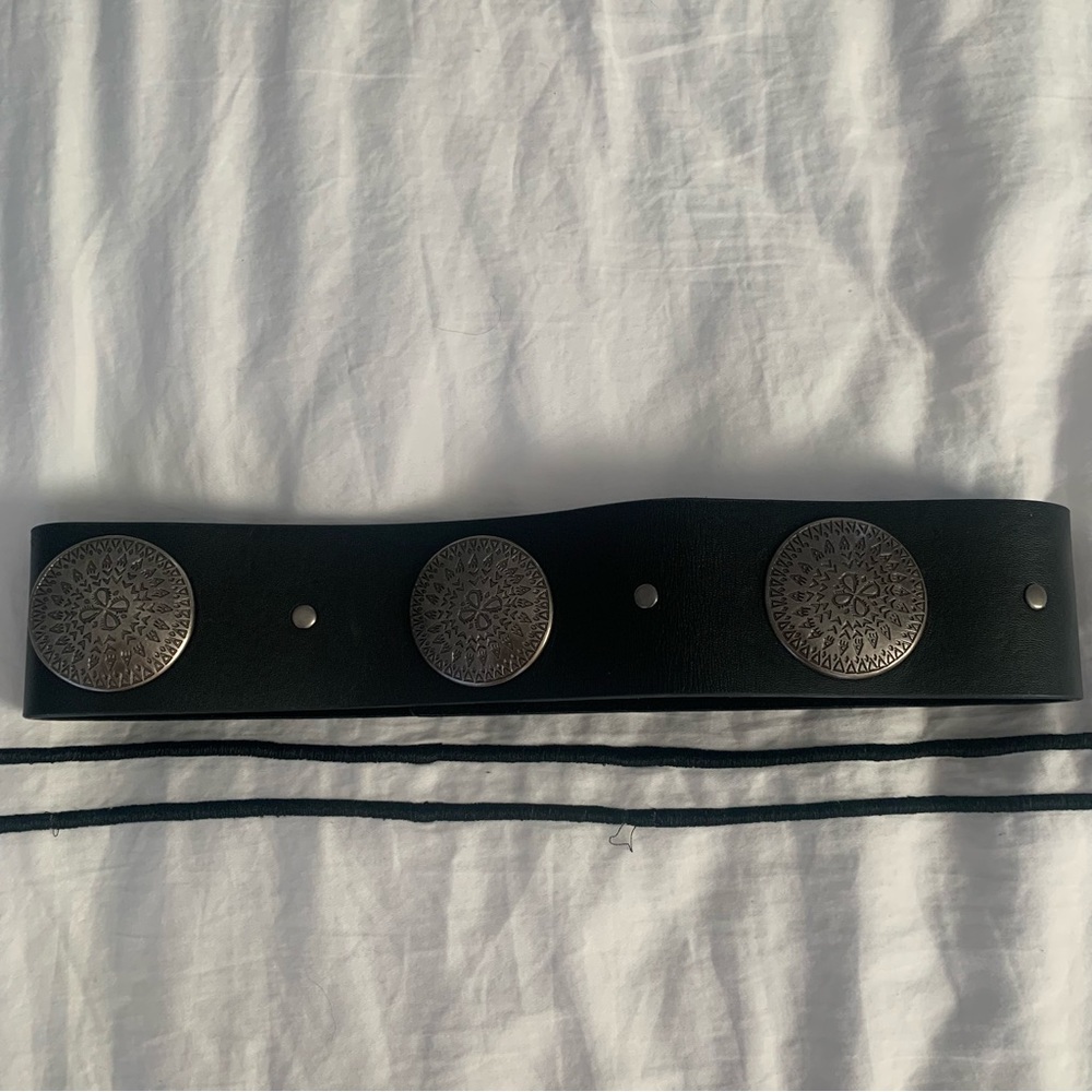 Leather Medallion Belt